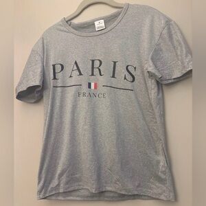 Paris Graphic Women's Gray Tee